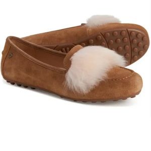 -new- UGG • Kaley Wisp Suede Shearling Slippers/Loafers/Moccasins/Flats